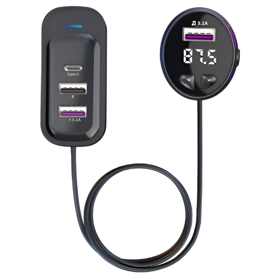Imagen de Cargador para auto USB y Tipo C 15 W
