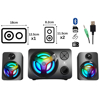 Imagen de Parlante 2.1 Bluetooth RGB Mikuso SPK-F10
