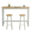 Imagen de Juego Barra + x2 Taburetes Blanco con Natural