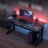Imagen de Escritorio Gamer Negro Carbono 120x60 cm Hierro y Madera