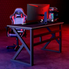 Imagen de Escritorio Gamer Negro Carbono 120x60 cm Hierro y Madera