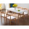 Imagen de Juego de Comedor Nórdico Mesa + 4 Sillas Madera Natural/Blanco