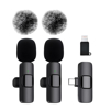 Imagen de Micrófono Solapero Inalámbrico Pack X2 USB-C, Lightning