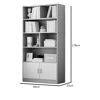 Imagen de Estantería Biblioteca 5 Niveles 2 Puertas 60x178cm