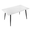 Imagen de Mesa Comedor Piedra Patas de Acero 130x80 cm