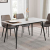 Imagen de Mesa Comedor Piedra Patas de Acero 130x80 cm