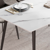 Imagen de Mesa Comedor Piedra Patas de Acero 130x80 cm