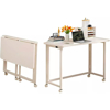 Imagen de Escritorio MDF Metal Plegable con Ruedas 100cm Blanco