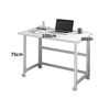 Imagen de Escritorio MDF Metal Plegable con Ruedas 100cm Blanco
