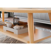 Imagen de Mesa Ratona 100x50cm Natural 2 Niveles 4 Patas