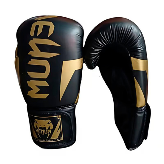 Imagen de Guantes de Boxeo Negros Venum 14oz Diseño