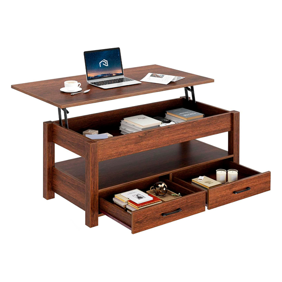 Imagen de Mesa Ratona Cajones + Compartimento Oculto 100x50cm