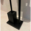 Imagen de Porta Rollos y Cepillo para Baño Negro