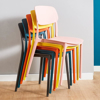 Imagen de Silla de Comedor con Respaldo Negro Mate