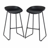 Imagen de Taburete Alto Negro Minimalista Industrial Hierro Set X2