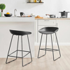 Imagen de Taburete Alto Negro Minimalista Industrial Hierro Set X2