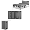 Imagen de Cama Plegable Acero 1 Plaza con Colchón 189x90cm