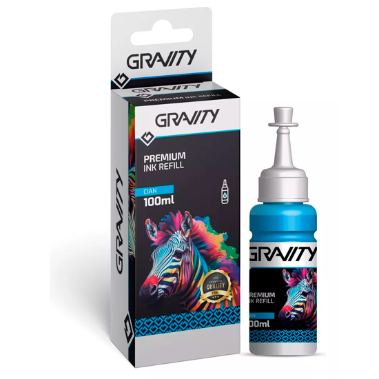 Imagen de Tinta Gravity 100 ML Cyan Universal Sistema Continuo