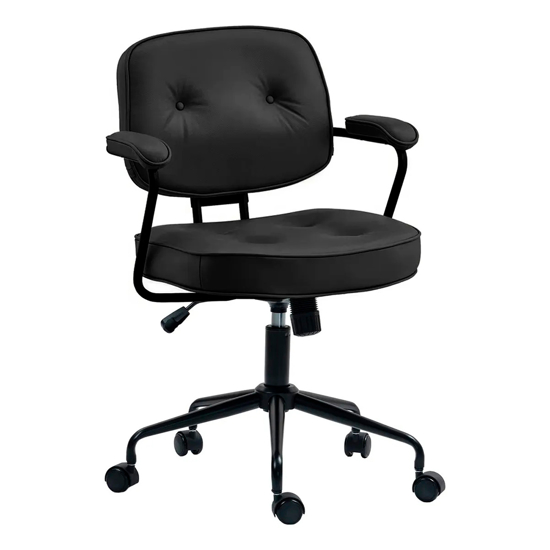 Imagen de Silla De Oficina Escritorio Vintage Cuero Sintético