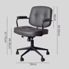 Imagen de Silla De Oficina Escritorio Vintage Cuero Sintético