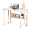 Imagen de Escritorio MDF Metal Plegable con Ruedas 80cm Blanco