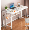 Imagen de Escritorio MDF Metal Plegable con Ruedas 80cm Blanco