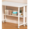 Imagen de Escritorio MDF Metal Plegable con Ruedas 80cm Blanco