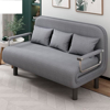 Imagen de Sofá Cama 2 Plazas 150cm Reclinable, Plegable con Almohadones