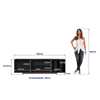 Imagen de Rack TV Nomad Minimalista 1 Puerta 4 Estantes