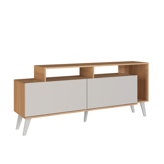 Imagen de Rack TV Lisboa Minimalista Freijo y Arena 164x62x36cm