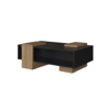 Imagen de Mesa Ratona Sense Negra Y Miel 90x57.6x32.8cm