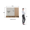 Imagen de Panel Para TV Miel Y Arena 2 Puertas 108x134.7x26.8cm