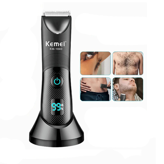 Imagen de Corta Pelo Barba Recargable Kemei KM-1840