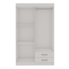 Imagen de Ropero Blanco 4 Puertas 2 Cajones 183x105x40cm