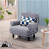 Imagen de Sofá Cama 1 Cuerpo Reclinable, Plegable con Posa Brazos