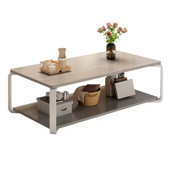 Imagen de Mesa Ratona 2 Niveles Nórdica Estante 120x60 cm