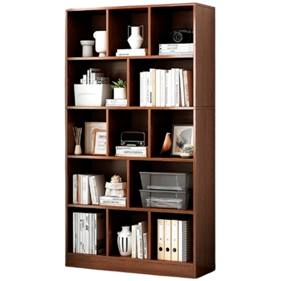 Imagen de Estantería Biblioteca 5 Niveles 80x180cm Marrón