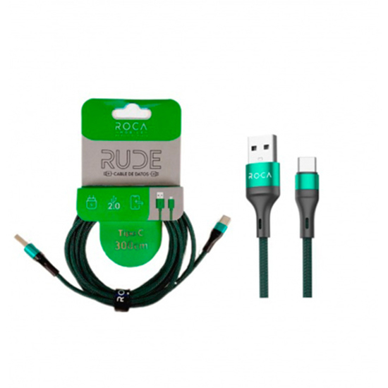 Imagen de Cable de Datos Roca Rude USB-C 300cm