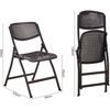 Imagen de Silla Plegable Resistente Hierro y Plástico Negra