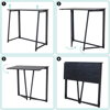 Imagen de Escritorio Plegable Madera y Metal 80cm Negro