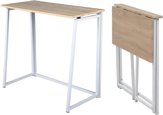 Imagen de Escritorio Plegable Madera y Metal 80cm Blanco