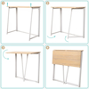 Imagen de Escritorio Plegable Madera y Metal 80cm Blanco