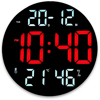 Imagen de Reloj y Temperatura Digital LED de Pared y Mesa CGH-8011