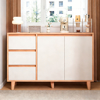 Imagen de Armario Minimalista Blanco y Madera 100x80x30cm