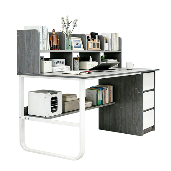 Imagen de Escritorio 3 Cajones 8 Estantes MDF y Metal
