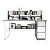 Imagen de Escritorio 3 Cajones 8 Estantes MDF y Metal