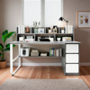 Imagen de Escritorio 3 Cajones 8 Estantes MDF y Metal