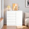 Imagen de Armario Minimalista Blanco 5 Cajones