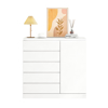 Imagen de Armario Minimalista Blanco 5 Cajones