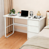 Imagen de Escritorio Minimalista MDF y Metal Blanco 3 Cajones